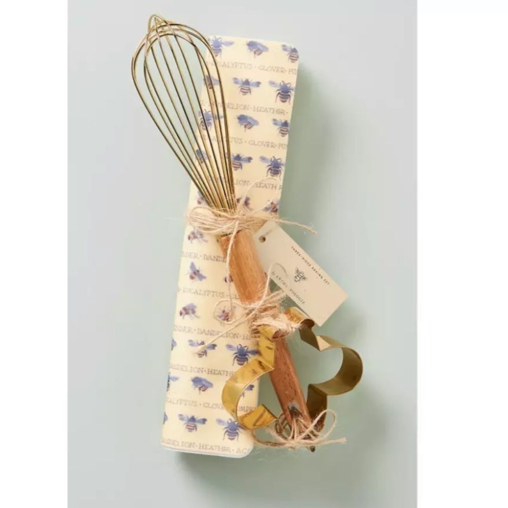 NWT Anthropologie Busy Bee Baking Gift Set Bundle